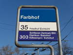 (176'916) - VBZ-Haltestelle - Z�rich, Farbhof - am 6.