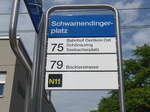 (182'655) - VBZ-Haltestelle - Z�rich, Schwamendingerplatz - am 3.