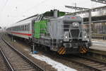 650 114-8 mit IC 2239(Rostock-Leipzig)bei der Bereitstellung im Rostocker Hbf.20.01.2017