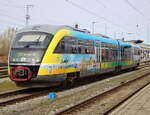 Am 30.03.2024 kam 642 533 im neuen MV Design im Rostocker Hbf an