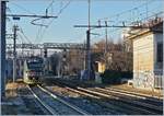 Ein Trenord ETR 425 von Porto Ceresio nach Milano Porta Garibaldi erreicht Gallarete.