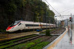   DER SBB ETR 610.007 (93 85 5 610 007-2 CH-SBB) ein ETR 610 der 1.Serie, verlässt am 03.11.2019 als EC 358 (Milano Centrale – Basel SBB), den Bahnhof  Como San Giovanni in Richtung