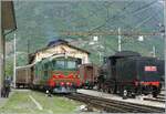 Die FS D 343 1030 rangiert in Tirano einen historischen FS Wagen. Das Bild entstand anlsslich des Einweihungsfestes der RhB Allegra Be 8/12, wobei der Zugang zu den historischen FS Fahrzeugen fr die ffentlichkeit mglich war.

9. Mai 2010