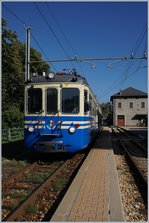 Der Ferrovia Vigezzina SSIF ABe 6/6 Sempione als 756 in Trontano.
7. Okt. 2016