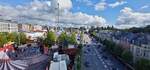 Blick  ber die Stadt Luxemburg in verschiedene Himmelsrichtungen aus dem Riesenrad auf der Kirmes (Fouer) in Stadt Luxemburg. 05.09.2025