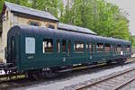 Diesen Personenwagen hatte die Lok N� 5 am 01.05.2019 zum Betriebsbeginn bei der Museumsbahn  Train 1900  am Hacken.