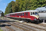 01.10.2023 Dieseltag im Fond de Gras. Diesel Triebzug Z 208 an der Spitze mit  Triebzug Z 105 bei der Rückfahrt von Petange zum Fond de Gras. Aufgenommen nahe dem Bahnhof Fond de Gras. (Hans)