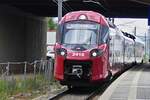 Triebzug 2410, als RE Mersch – Petange unterwegs, hier im Bahnhof Howald 16.6.2024