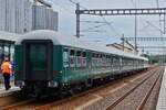 Abschiedsfahrt der BR 3000 am 23.06.2026, (Nationalfeiertag in Luxemburg).
Im Bahnhof Kleinbettingen, (Linie 50), letzter Bahnhof vor der belgischen Grenze, n�chster Bahnhof Arlon (B), muss CFL Lok 3018 wieder umsetzen, deshalb ein Bild von unserem Wegmann Wagen Zug.

