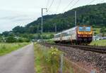 Ein CFL Z2 – CFL Série 2000, der CFL 2006 (94 82 00 2006 1-x L-CFL / 94 82 00 2006 2-x L-CFL) fährt am 15 Juni 2013 auf der Nordstrecke (Bahnstrecke Luxemburg–Spa), hier bei