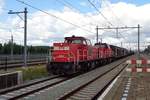 Ex-NS 6505 durcheilt Lage Zwaluwe am 24 Augustus 2018.
