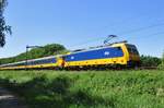 Am 26 Mai 2017 passiert 186 005 mit ein IC nach Rotterdam Tilburg Oude Warande.