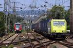 ATLU E 186-117 REV/ALSTOM BRUGES/23.12.2020 (91 84 1186 117-5 NL-ATLU) mit GTS Containerzug Durchfahrt Koblenz Hbf. 12.08.2025