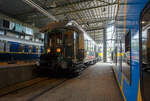 Der älteste elektrische Triebwagen der Niederlande, der ZHESM 6 mBC der Zuid-Hollandsche Electrische Spoorweg-Maatschappij (Südholländischen Elektrischen Eisenbahn-Gesellschaft),
