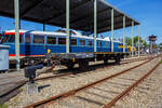 Hier ein weiterer zweiachsiger Kupplungswagen (Koppelwagen) ex 40 84 9441 973-7 NL-RFF (Rotterdam Rail Feeding), ex NS 01 84 1272 371-2, ex NS 7792, der Gattung U741, am 29 April 2025 im Het