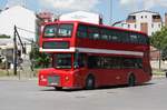 Stadtbus Yutong City Master Wagen 1262 am Hauptbahnhof Skopje am 19.5.2017.