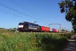 LTE 189 200 wirbt fr die Chengdu-Shuttle beim Passage von Oisterwijk am 28 Juni 2019.