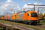 RTS 1216 901 + 2016 907 + 2016 906 vor Bauzug Pattburg/Padborg 12.5.2022