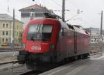 1116 066 stand am 01.09.2014 einsam und verlassen im Salzburger Hbf.