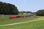 1016 004 mit einem  Railjet  aus Salzburg kommend am 4. September 2024 bei Axdorf.