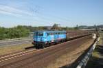 Sofort nach der Mrklin Lok kam der Henkelzug mit der blauen 1042 520-8.