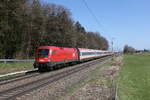 1116 264 war am 11. April 2025 mit einem  EC  bei Hufschlag auf dem Weg nach Mnchen.