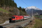 1116 260 war mit dem  Transalpin  am 8. November 2025 bei Pfaffenschwend auf dem Weg nach Zrich.