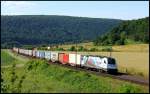 1216 955  Roland  der WLC mit Containerzug am 10.07.13 bei Harrbach