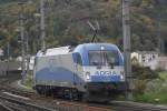 Die Adria 1216.921 macht sich am 16.10.2013 bereit fr den Hackschnitzel-Leerzug ab Gratwein