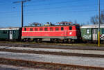Die 1141.20 (91 81 1141 020-6 A-�GEG) der �GEG - �sterreichische Gesellschaft f�r Eisenbahngeschichte GmbH, ex �BB 1141 020-6, ex �BB 1141.20, ist am 03.