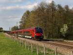 Ein RJ nach Wien am 16.04.2011 unterwegs bei Vogl. 
