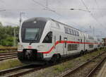 4110 112-8 als IC 2175(Rostock-Dresden)bei der Ausfahrt im Rostocker Hbf.03.08.2025