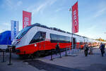 Die �BB und Bombardier pr�sentierten auf der InnoTrans 2018 in Berlin (18.09.2018) neuen �BB Cityjet vom Typ TALENT 3.

Die Fahrzeuge sollen in �sterreich und in Deutschland uneingeschr�nkt zugelassen werden, wobei 6 der 25 Fahrzeuge in Tirol auch  ...