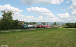 196 233-4 mit Containerzug ECS bei Pölling.