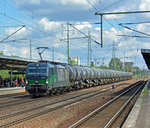 ELL 193 207-8 für LTE tätig mit einem Kesselwagen Ganzzug am 01.08.2016 in Berlin-Schönefeld Flughafen