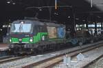 LTE 193 232 kommt unter der Dach von Rotterdam Centraal aus mit ein Leercontainerzug am 4 Januar 2025. LTE 193 232 kommt unter der Dach von Rotterdam Centraal aus mit ein Leercontainerzug am 4 Januar 2025.