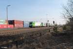 ER20-01 alias 223 102-5 steht in Wiesau mit dem Wiesau Containerzug nach Hamburg bereit.