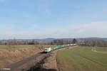 ER20-01 alias 223 102 zieht bei Unterthölau den Wiesau - Hamburg Containerzug.