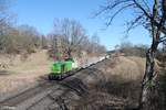 G1700.03 mit dem 45392 1800T Holzzug Cheb - Regensburg bei Reuth bei Erbendorf.