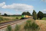 G1700.02 zieht den umgeleiteten Wiesau Container bei Naabdemenreuth.