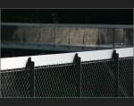 Detailansicht eines elegant geschwungenen Fu�g�ngersteges in Waiblinen.