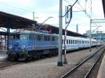 EP07-220,in blauer Farbgebung,am 07.August 2010,in Szczecin Glowny.