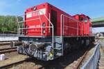 Ehemals NS Cargo, heute DB Schenker (noch immer!) Polska DE 6400-6458 als passiver Exponat in Wolsztyn am 4 Mai 2024.