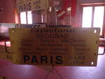 (227'575) - Routentafel - Simplon Express Beograd-Paris - am 28.