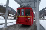 (284'457) - Sernftalbahn-Triebwagen - Nr. 5 - am 30. Januar 2026 in Elm, Station