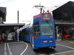 (269'603) - Bernmobil-Tram - Nr. 82 - am 3. Dezember 2024 beim Bahnhof Worb Dorf