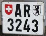 (262'065) - Schweizer Autonummer - AR 3243 - am 4. Mai 2024