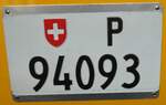 (280'902) - Schweizer Autonummer - P 94'093 - am 2. Oktober 2025 in Safenwil, Emil Frey Classics