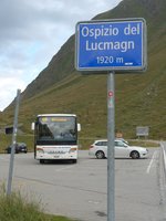 (174'842) - Ortstafel von Ospizio del Lucmagn am 10.