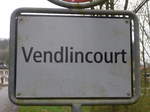 (179'342) - Ortstafel von Vendlincourt am 2.